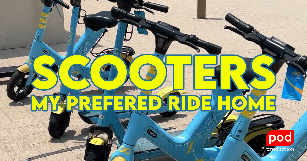 Scooters - My preferred ride home graphic